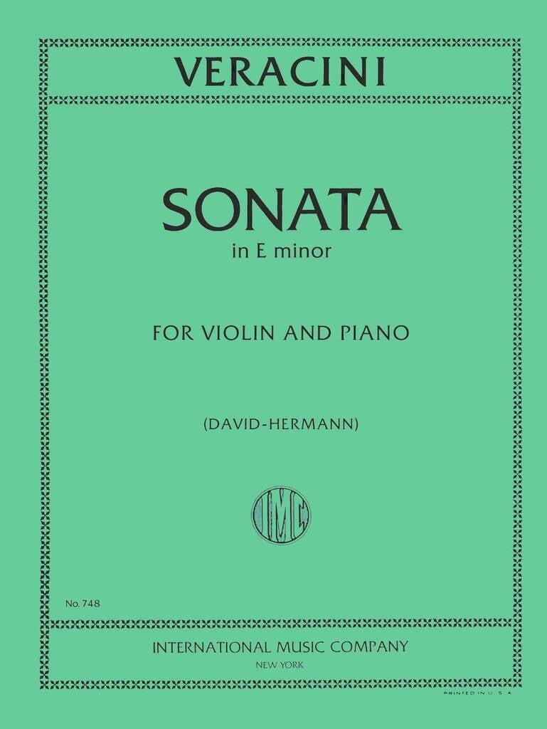 Sonata Mi M. Op. 1 (David/Hermann)